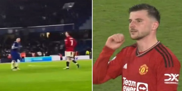 Video: Chelsea fans can’t believe what Enzo Fernandez did to Mason Mount in 4-3 win over Man Utd