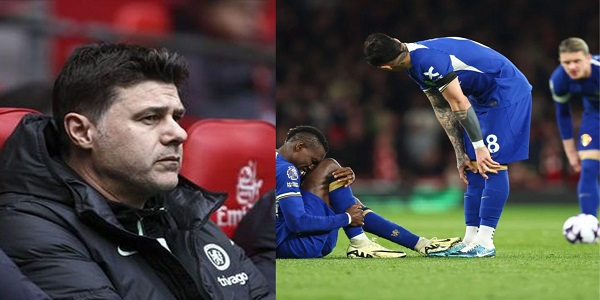 “I guess these 5 guys are happy now” “I can be sacked anytime soon” – Pochettino hits on 5 Chelsea stars who wanted him sacked as Blues suffered 5-0 defeat to Arsenal “I guess these 5 guys are happy now” “I can be sacked anytime soon” – Pochettino hits on 5 Chelsea stars who wanted him sacked as Blues suffered 5-0 defeat to Arsenal