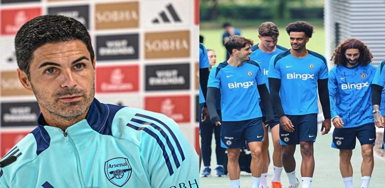 “I like him” “Wish to work with him” – Mikel Arteta says on Chelsea star