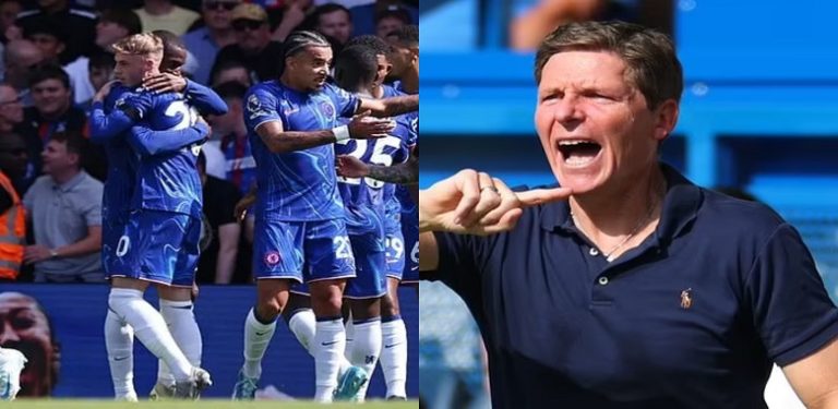 “He almost finish us” “Every coach would wish to have him in their team” – Crystal Palace manager ‘HAILS’ Chelsea best player in 1-1 draw against Palace