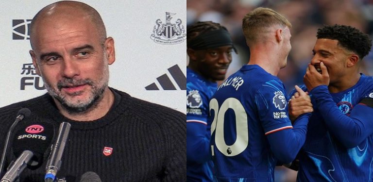 Pep Guardiola makes bold confession on Chelsea title challenge after Cole Palmer’s 4goals against Brighton