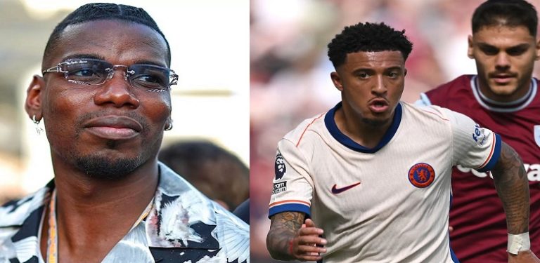 Paul Pogba reveals why Jadon Sancho should not go back to Manchester United after strong Chelsea start