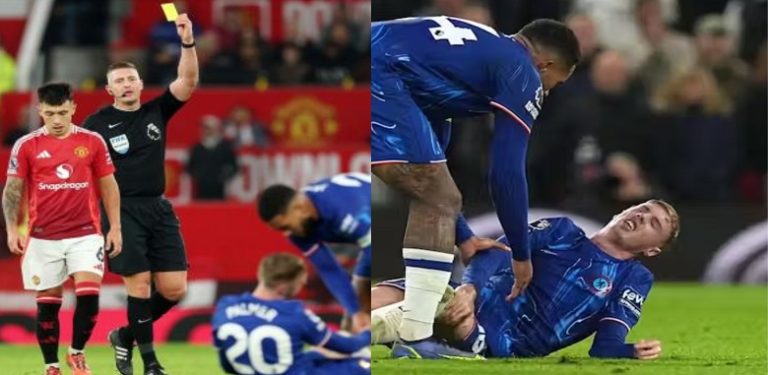 “God punish Lisandro Martinez” – Chelsea fans worried after latest Cole Palmer’s injury scan Update ahead of Arsenal clash