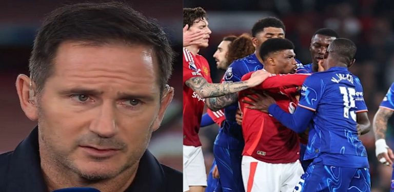 “Work hard to get back into the team or sit on the bench” – Frank Lampard hits at Chelsea star after 1-1 draw against Man United