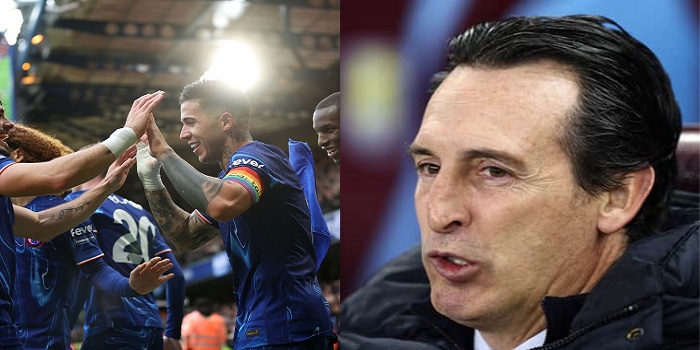 “Always dangerous in the box” “They’re winning the league if he continue his form” – Unai Emery ‘HAILS’ Chelsea star after 3-0 defeat to Chelsea