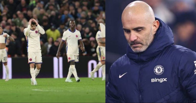 “They want me to lose my job” – Enzo Maresca cries out after what two Chelsea stars did in 2-1 defeat to Aston Villa