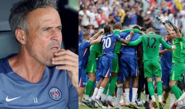 “He gives me headache throughout the game” “I don’t think I can sleep with his performances” – Luiz Enrique on Chelsea star after what he did in 3-0 PSG defeat to Chelsea