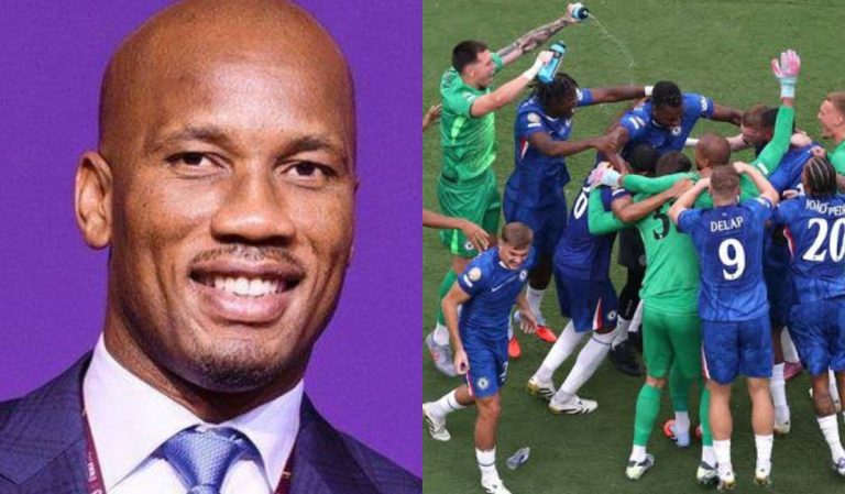 “He did his job today, he’s my man of the match” – Drogba hails Chelsea star after strong performance in 3-0 win over PSG